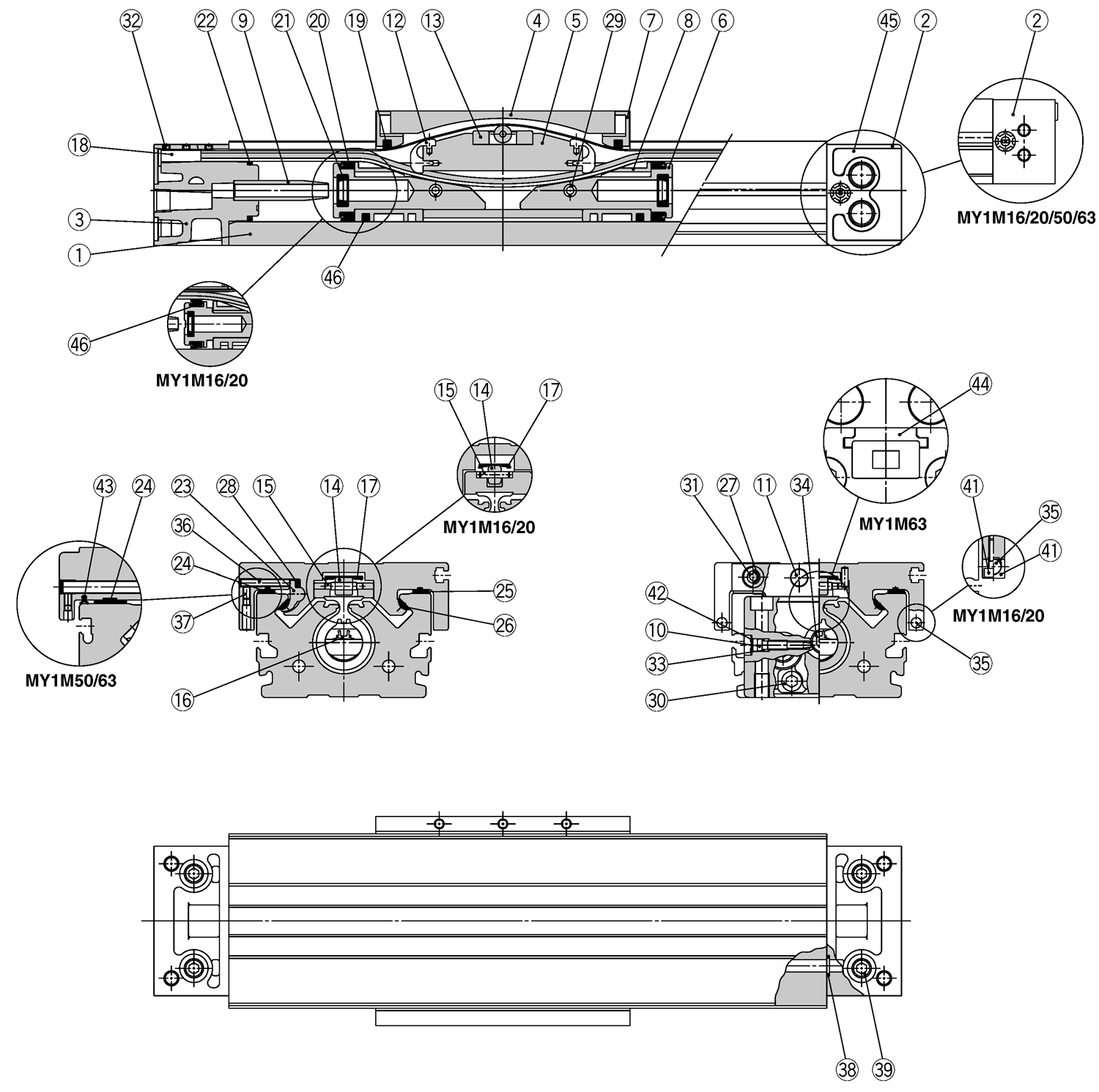 Kupplung 3-Komponenten-Kit 190 mm Ø