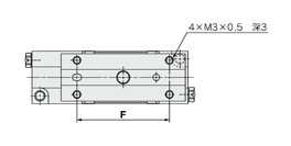 Air slide table MXPJ6 series for MXPJ6-10 outline drawing